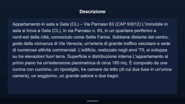 Immobile in asta di 185 m² con più di 5 locali in vendita a Gela - Foto 4