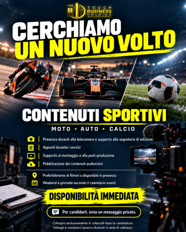 Addetta a contenuti audiovisivi sportivi