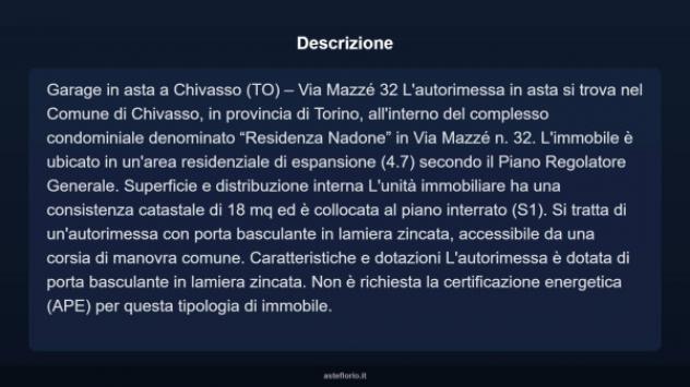 Immobile in asta di 18 m² in vendita a Chivasso - Foto 4