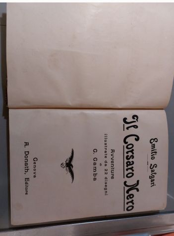 IL CORSARO NERO di Salgari (Ed. Donath) - Foto 2