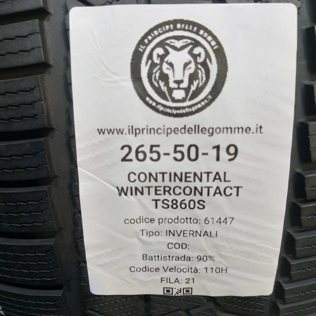 4 GOMME 265 50 19 CONTINENTAL A61447 - Foto 2