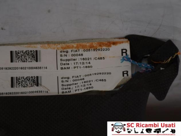AIRBAG SEDILE DESTRO FIAT Panda 3° Serie 51929222 (12) - Foto 3