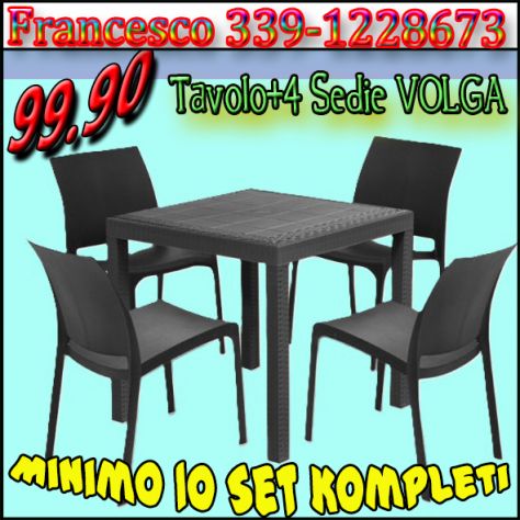 Nuovi Set completi di Tavoli e Sedie per Esterno 99 euro - Foto 6