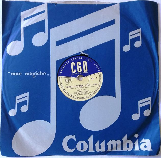 5 Dischi 78rp da 1952 a 1956 di Teddy Reno e R. Carosone. Vendo anche singolo - Foto 5