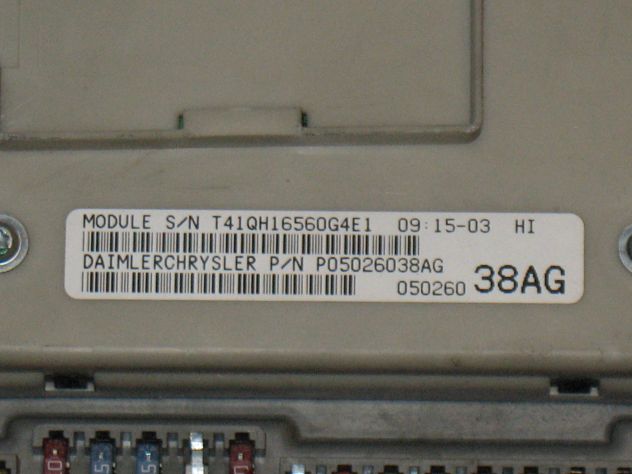 0281013650 KIT ECU JEEP CHEROKEE 2.8 FE5EB EDC16C2-9.90 P05187223AB P05026038AB - Foto 3