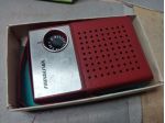 radio a transistor con scatolo e depliant originali anni 60