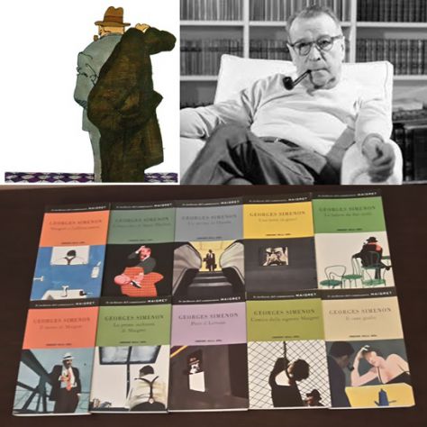 Le inchieste del commissario MAIGRET, Georges Simenon, 10 ROMANZI GIALLI.