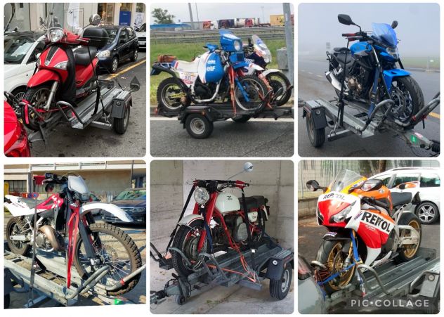 CARRELLO PER TRASPORTO MOTO SCOOTER H24