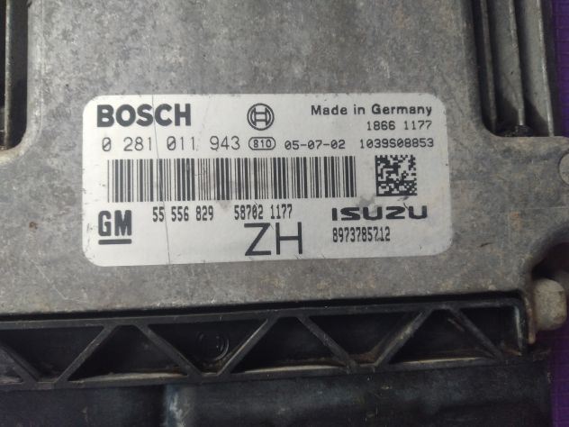 Centralina ECU 55556829 0281011943 OPEL ASTRA H 1.7 CDTI OPEL ASTRA H 1.7 CDTI - Foto 4