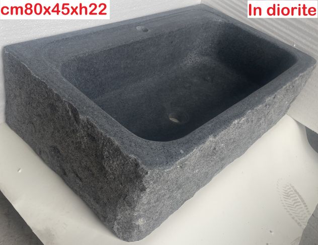 Lavello lavandino per cucina in pietra granito 70/80/90cm - Foto 2