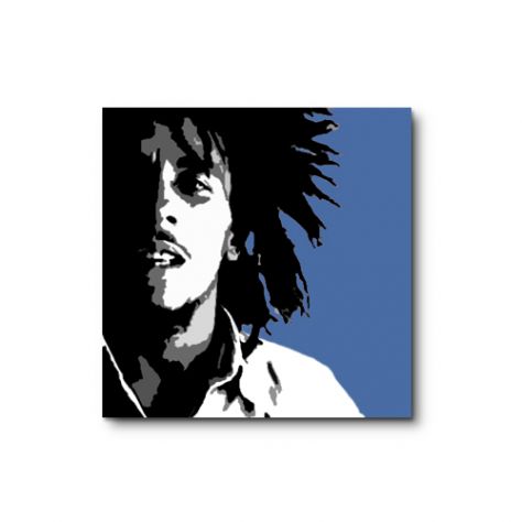 Quadro moderno Bob Marley dipinto a mano pop art - Foto 2