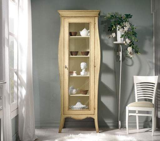 Mobili Vintage : Credenza 1 Anta 4 Ripiani Shabby Chic cod 7613