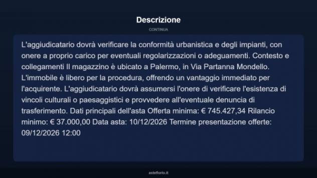 Immobile in asta di 888 m² in vendita a Palermo - Foto 9