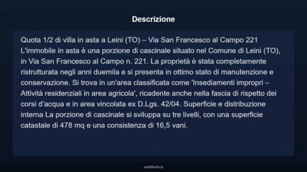 Immobile in asta di 478 m², box auto doppio in vendita a Leinì - Foto 17