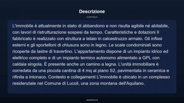 Immobile in asta di 41 m² in vendita a Lucoli - Foto 12