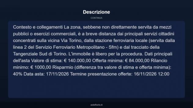 Immobile in asta di 80 m² in vendita a Nichelino - Foto 14