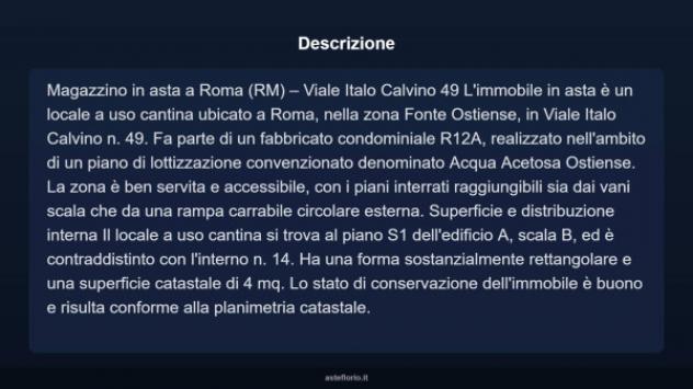 Immobile in asta di 4 m² in vendita a Roma - Foto 5