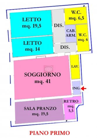 CESENA - CENTRO STORICO (TC1119b): appartamento CON AFFRESCHI - salone, cucina pranzo, 2 letto matrimoniali, 2 bagni - Foto 2