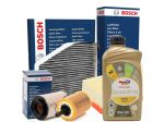 KIT TAGLIANDO 4 FILTRI BOSCH 4LT OLIO TOTAL ECS 5W30 PEUGEOT 208 1.6 HDI