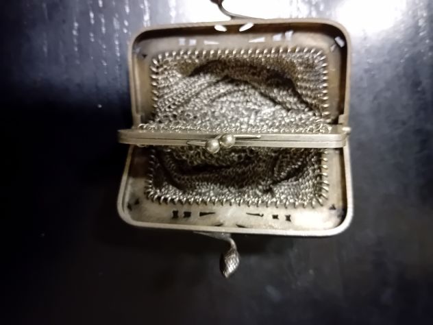 ANTICO BORSELLINO VINTAGE CHATELAINE FINE 1800 - Foto 2