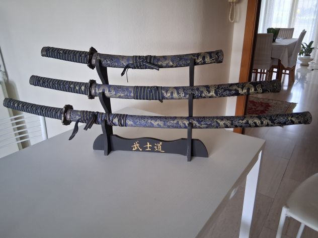 Set di 3 katane giapponesi
