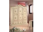 Armadio smontabile 3 porte 3 cassetti laccato decorato cod 7013