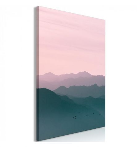 Quadro Montagne Con Orizzonte Rosa ARREDALACASA