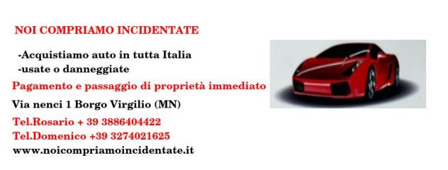 Acquistiamo auto incidentate Monza