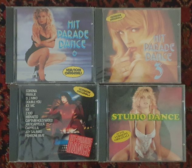 Lotto di 4 CD Hit Parade Dance Studio Dance anni '90 Bolognesi Provenzano