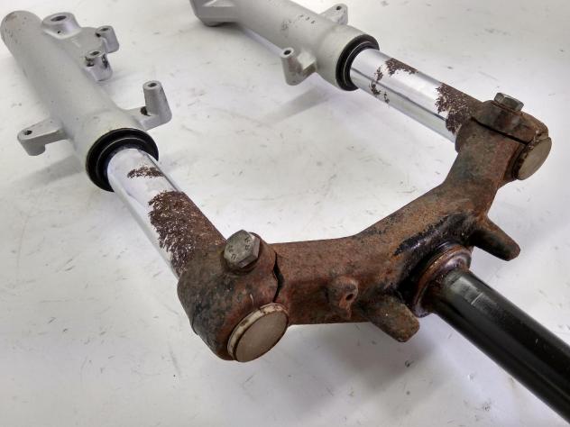 MALAGUTI MADISON T 150 FORCELLA CON RUGGINE SU STELI * PER RICAMBI 1999 2001 - Foto 8