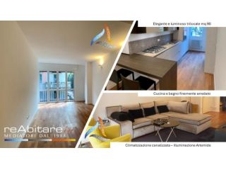 Elegante trilocale parzialmente arredato (cucina e bagno)