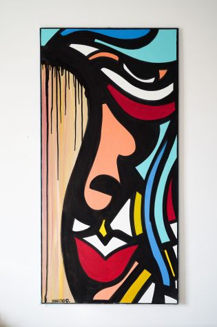 Quadro Pop Art moderno dipinto a mano - Foto 2