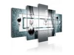 Quadro Geometrico - Silver - Cm.100x50 E 200x100 ARREDALACASA