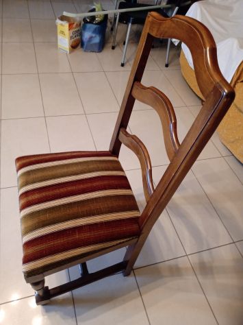 POLTRONCINE STILE ANTICO LEGNO MASSELLO X SALA DA PRANZO - Foto 2