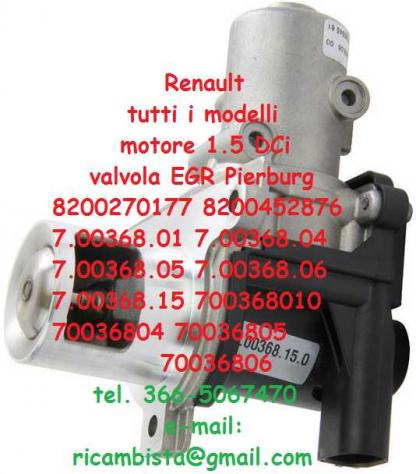 Renault valvola EGR Pierburg 8200270177