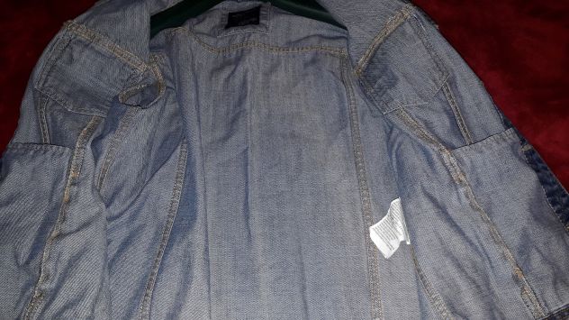 Giubotto jeans chiaro marchio Pull&Bear Tg M - NUOVO - Foto 4
