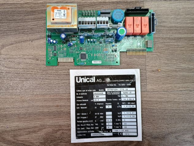 UNICAL ENTROFUORI RICAMBI CALDAIA