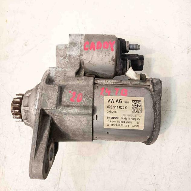 MOTORINO D' AVVIAMENTO VOLKSWAGEN Caddy Furgone/Combi (2015-2020) 02z911022c benzina 1.4 (1520)