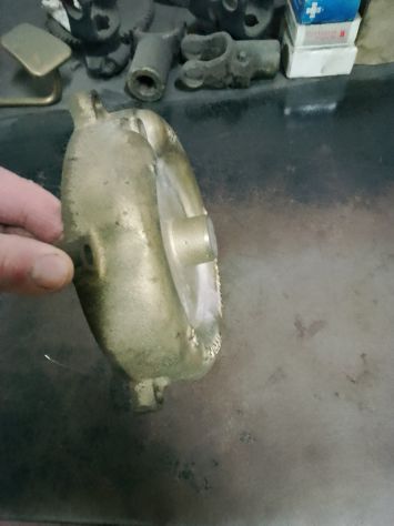 Coperchio pompa autodescante in ottone con tubi da 50mm e girante da 170mm in ot - Foto 3
