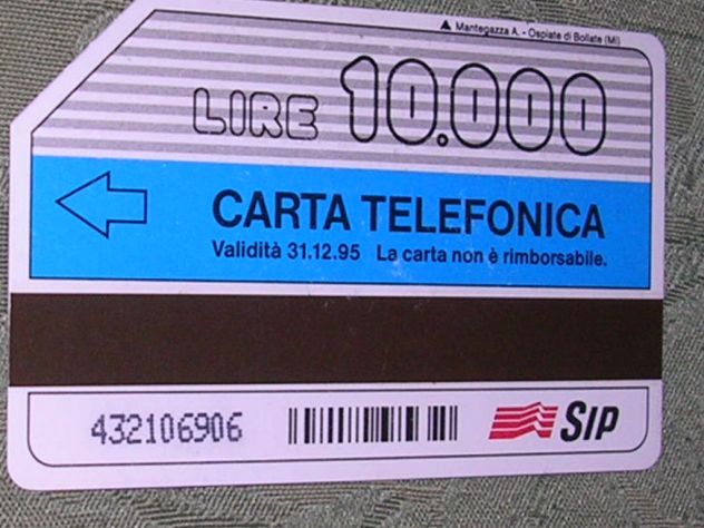 SCHEDA TELEFONICA ITALIA 43U