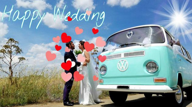 Noleggio Volkswagen VW T1 T2 pulmino bus 9 posti matrimonio - Foto 2