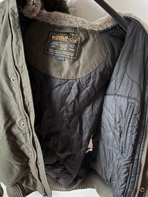 Woolrich Arctic Bomber "John Rich & Bros" – Verde Militare - Foto 6