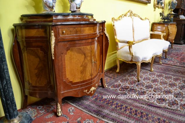 Credenza stile Luigi XV a due sportelli - Foto 5