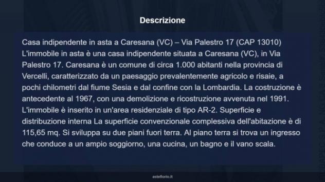 Immobile in asta di 115 m² con più di 5 locali in vendita a Caresana - Foto 10