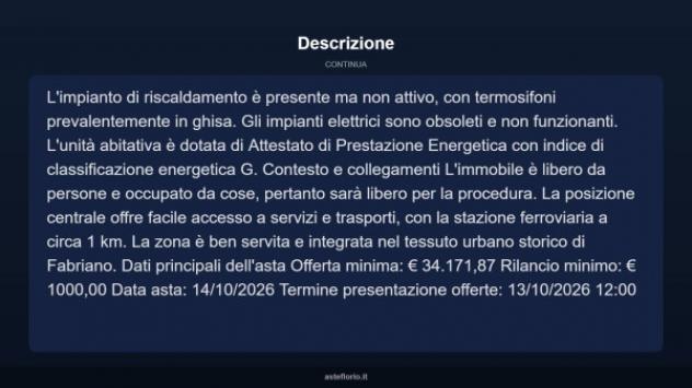 Immobile in asta di 240 m² con più di 5 locali in vendita a Fabriano - Foto 13