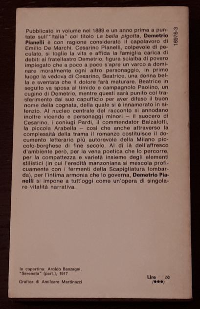 Demetrio Pianelli, Emilio De Marchi, Mondadori 1^ Edizione 1979. - Foto 3