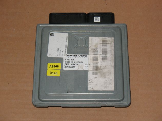 7567178 ECU CENTRALINA MOTORE BMW SIEMENS 7567178 7 567 178 DME MSV70 5WK980085 - Foto 3