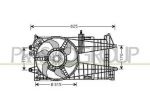 CONVOGLIATORE ARIA/ELETTROVENTOLA (Marel,a/c) FT133F004  FIAT - PUNTO II -  &hellip;