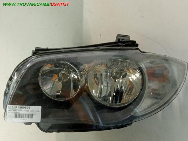 PROIETTORE SX 999-U1560596 Parti elettriche Fanaleria Proiettori Proiettore ant. BMW - SERIE 1 E81 3 PORTE - 2007 2012, BMW - SERIE 1 E82