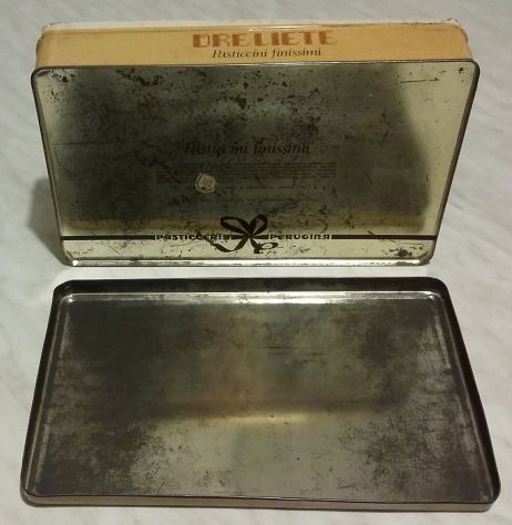 Scatola Di Latta Ore Liete Pasticceria Perugina anni '70 ottimo - Foto 3